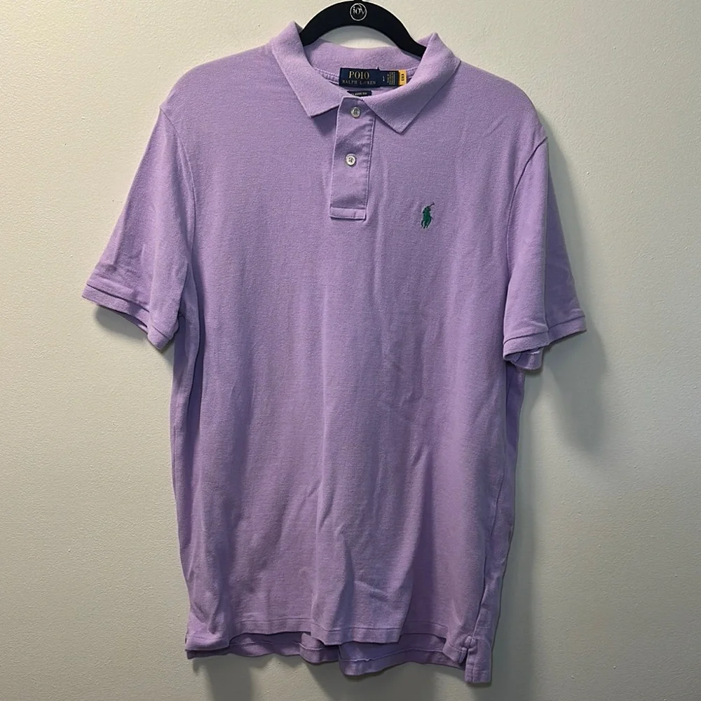 Polo Ralph Lauren Men’s Classic Fit Purple Polo Top Size L